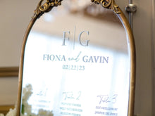 Load image into Gallery viewer, Arch & Flourish Seating Chart Mirror Cling