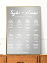 Load image into Gallery viewer, NEW Felt Tip Wedding Seating Chart Mirror Cling