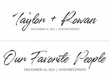 Load image into Gallery viewer, NEW Felt Tip Wedding Seating Chart Mirror Cling