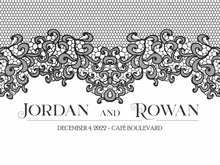 Load image into Gallery viewer, NEW Lace Wedding Seating Chart Mirror Cling