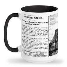Load image into Gallery viewer, Mug: Brooklyn Bridge & Newsboy strike
