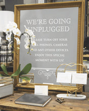 Load image into Gallery viewer, Unplugged Wedding Ceremony Mirror Cling