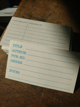 Load image into Gallery viewer, Library: Personal Card Catalog