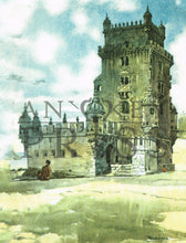 Load image into Gallery viewer, Vintage Postcard Reproduction - Torre de Belem, Lisbon, Portugal