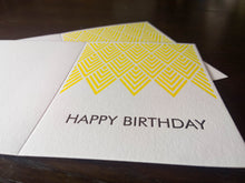 Load image into Gallery viewer, Letterpress Card: Happy Birthday