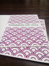 Load image into Gallery viewer, Letterpress Card: Thinking of You