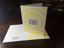 Load image into Gallery viewer, Letterpress Card: Congrats, it's a Baby! cards