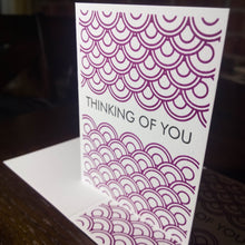 Load image into Gallery viewer, Letterpress Card: Thinking of You