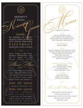 Load image into Gallery viewer, Menus: Kissing Game