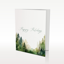 Load image into Gallery viewer, Card: Happy Holidays Forest (2 designs)
