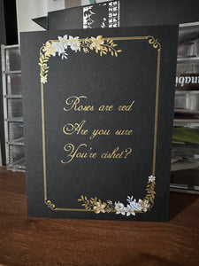 Card: Roses are Red