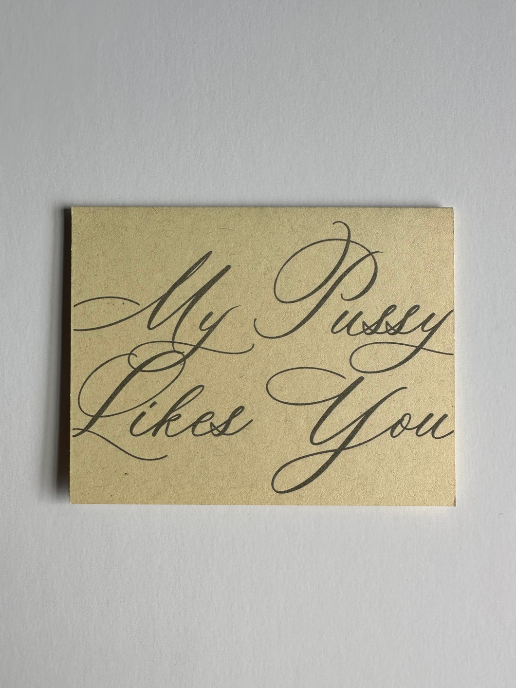 Card: My Pu**y Likes You
