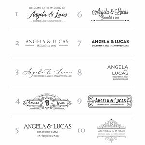 Wedding Seating Chart Mirror Cling