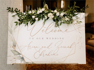 Foam Board Wedding Welcome and Seating Chart Signs