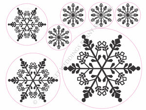 NEW! Snowflakes Window Holiday Static Cling Decal
