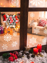 Load image into Gallery viewer, NEW! Snowflakes Window Holiday Static Cling Decal
