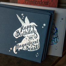 Load image into Gallery viewer, Foil Card: Happy Birthday, You Magnificent Beast!
