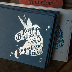 Foil Card: Happy Birthday, You Magnificent Beast!