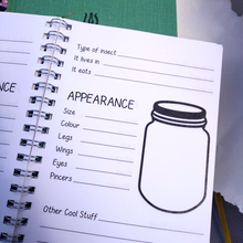 Load image into Gallery viewer, Kids&#39; Stationery: Bug Log
