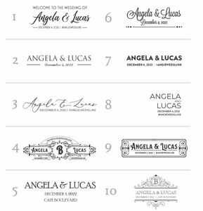 Foam Board Wedding Welcome and Seating Chart Signs