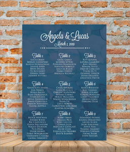 Wedding Seating Chart Poster