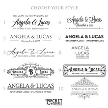 Load image into Gallery viewer, Wedding Welcome Mirror Cling
