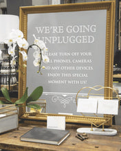 Load image into Gallery viewer, Unplugged Wedding Ceremony Mirror Cling
