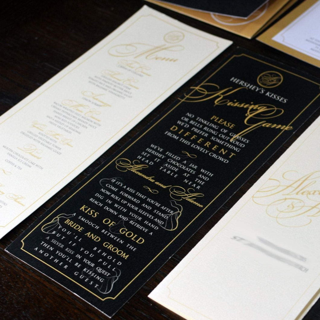 Menus: Kissing Game