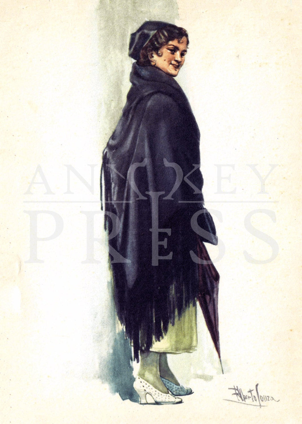 Vintage Postcard Reproduction - Costume - Aveiro, Portugal
