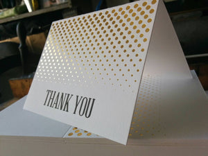 Letterpress Card: Thank You