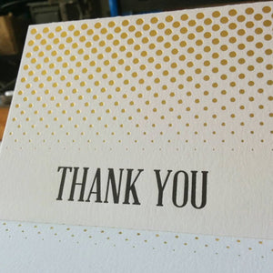 Letterpress Card: Thank You