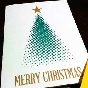 Letterpress Card: Christmas Tree