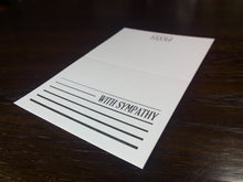 Load image into Gallery viewer, Letterpress Cards: With Sympathy
