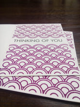 Load image into Gallery viewer, Letterpress Card: Thinking of You
