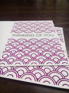 Letterpress Card: Thinking of You