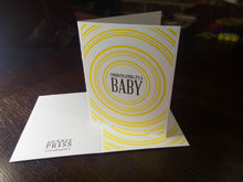Load image into Gallery viewer, Letterpress Card: Congrats, it&#39;s a Baby! cards
