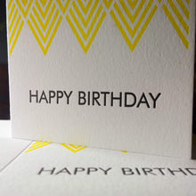 Load image into Gallery viewer, Letterpress Card: Happy Birthday
