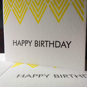 Letterpress Card: Happy Birthday