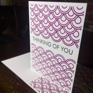 Letterpress Card: Thinking of You