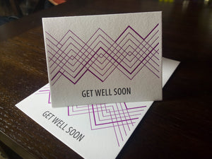Letterpress Get Well card